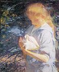 Eleanor Canvas Paintings - Eleanor Holding a Shell